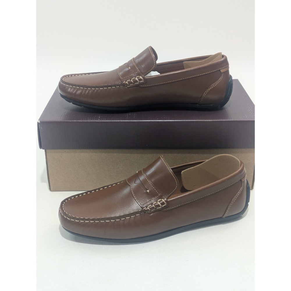 Johnston & Murphy Beck Loafers‎ Tan Full Grain Leather Men's 8.5 M